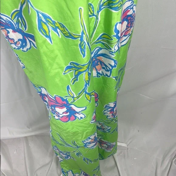 Lilly Pulitzer Green Floral Maxi Dress Size 6 - Picture 6 of 11